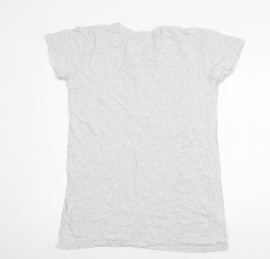 Love to Lounge Womens Grey Geometric Jersey Top Dress Size 10 - Friends