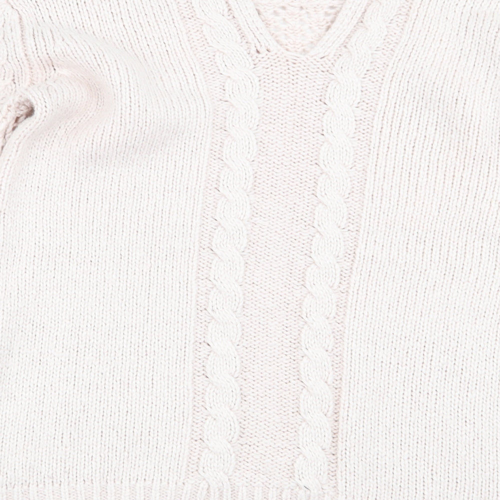 Oasis Womens Pink Geometric Pullover Jumper Size XS