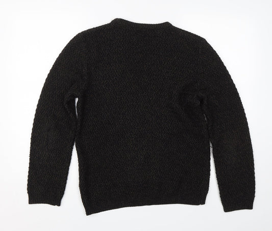 River Island Mens Black Pullover Jumper Size S