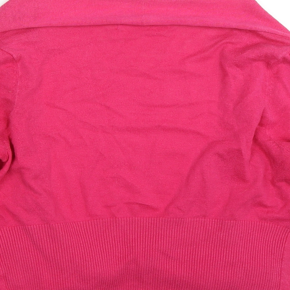 NEXT Womens Pink Cardigan Jumper Size 14