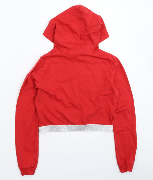 Select Womens Red Pullover Hoodie Size 6 - Christmas