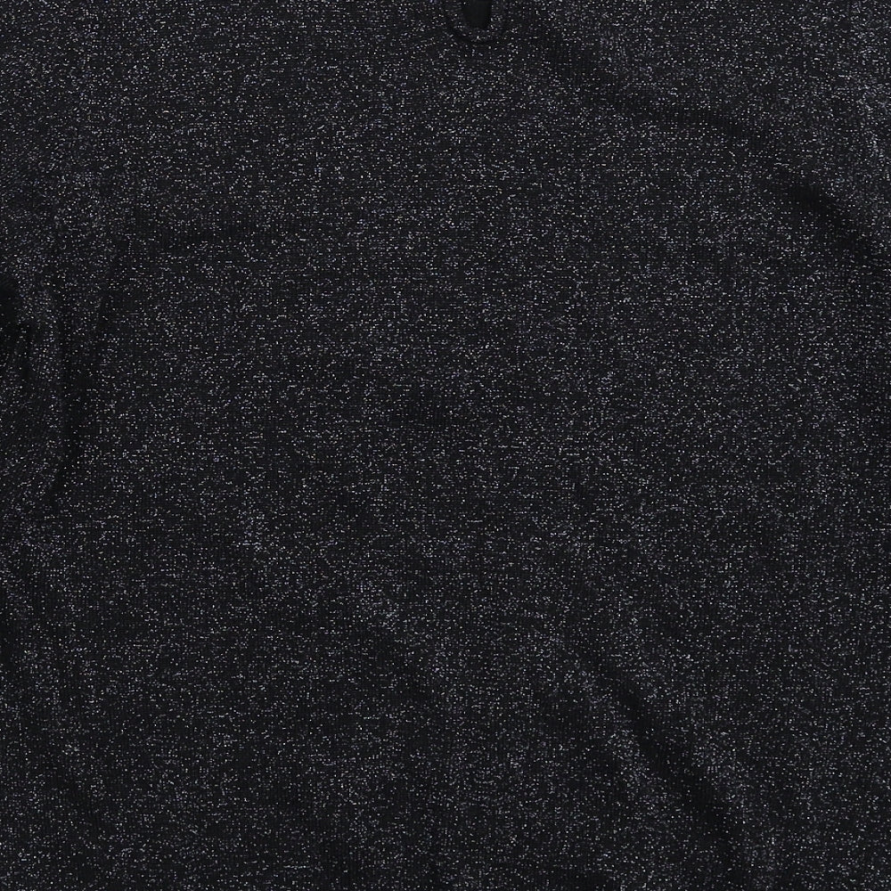 BHS Womens Black Knit Pullover Jumper Size 14