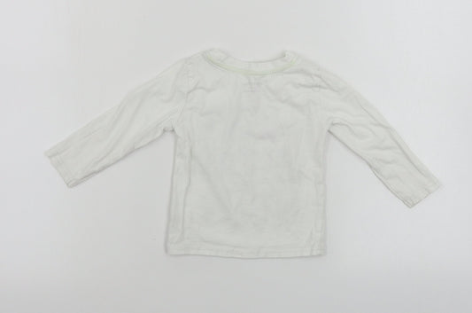 Primark Boys White Basic T-Shirt Size 12-18 Months