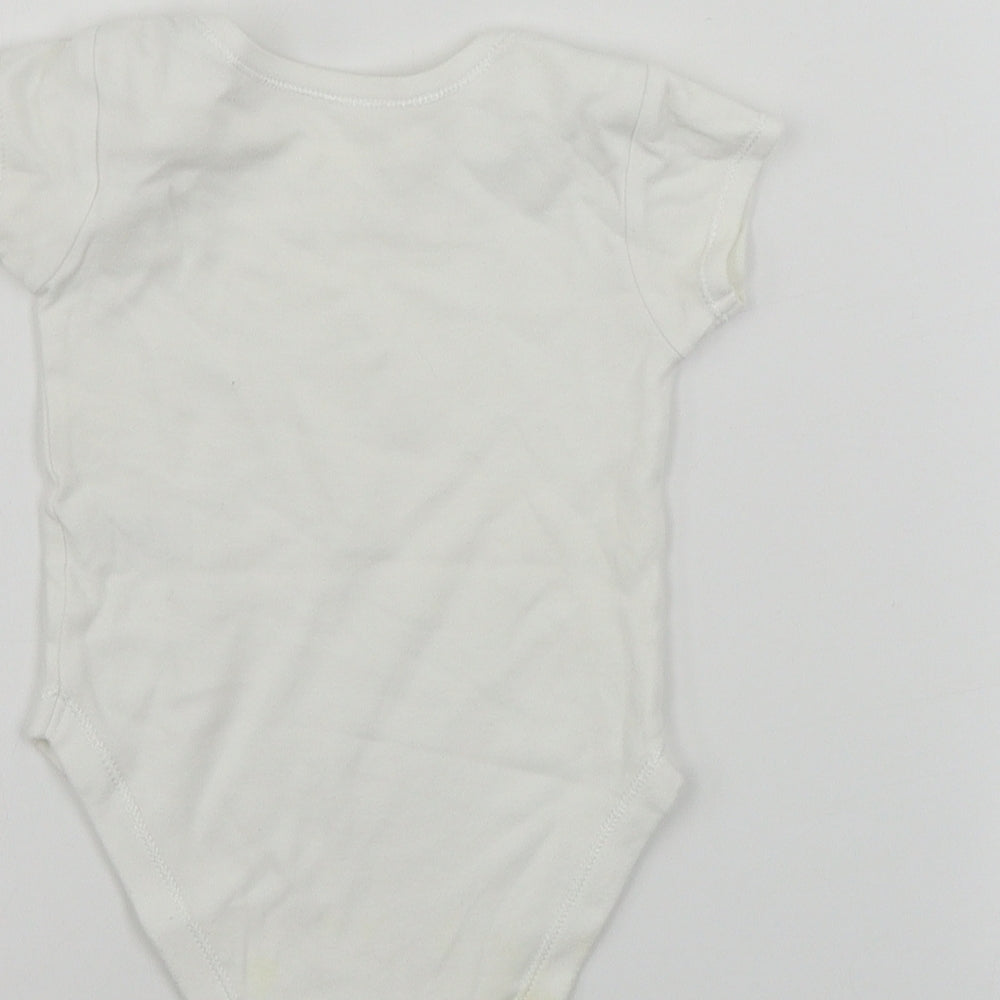 George Baby White Babygrow One-Piece Size 6-9 Months