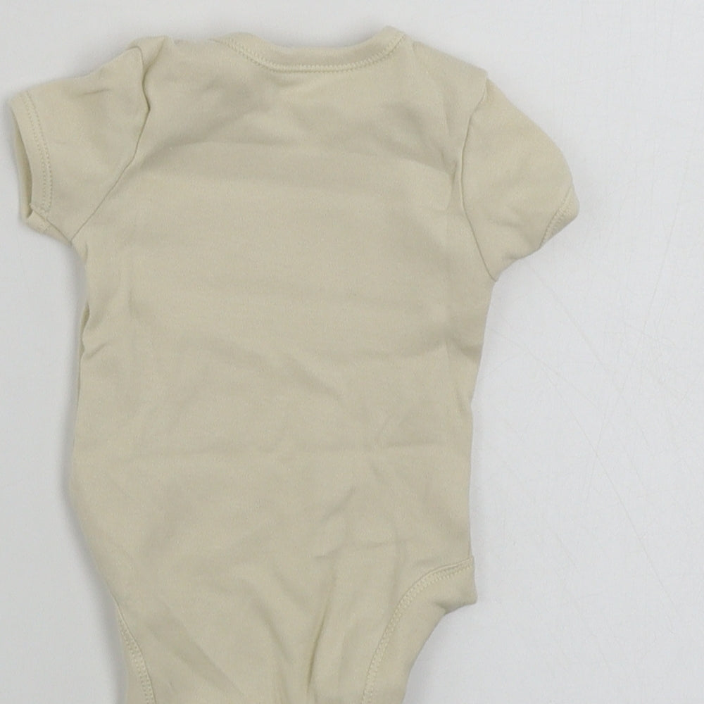 George Baby Beige Babygrow One-Piece Size 0-3 Months
