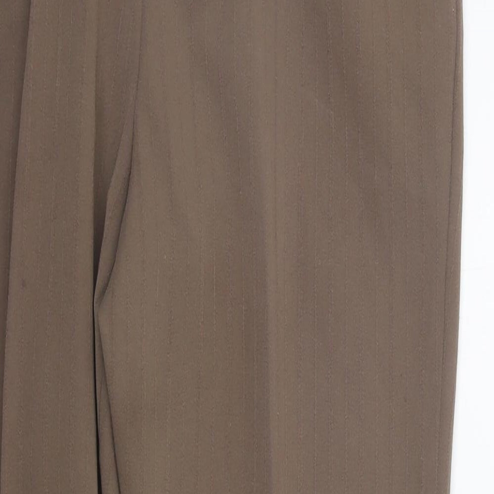 Preworn Womens Brown Trousers Size 14 L27 in