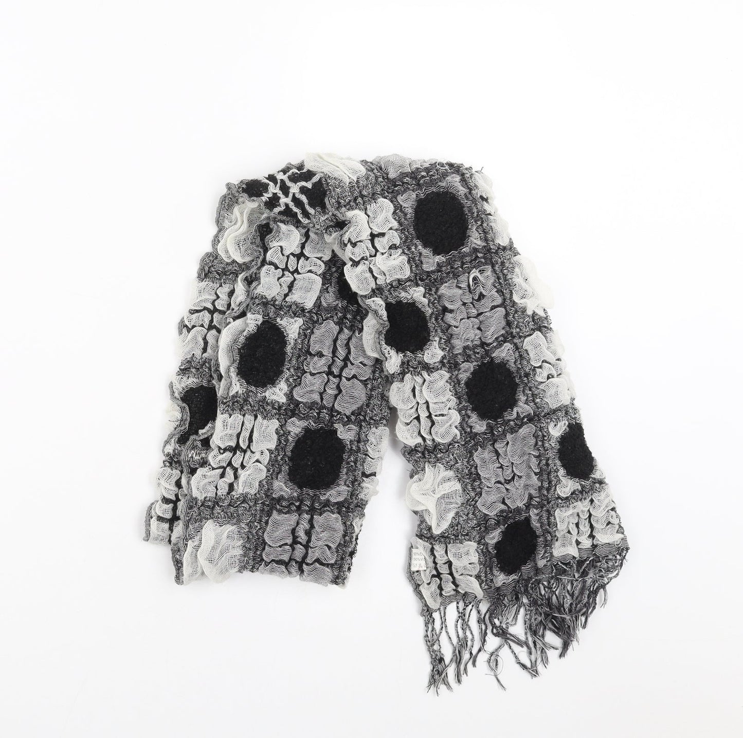 Preworn Womens Grey Check Scarf