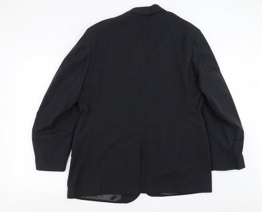 Burleigh Mens Grey Jacket Suit Jacket Size 44
