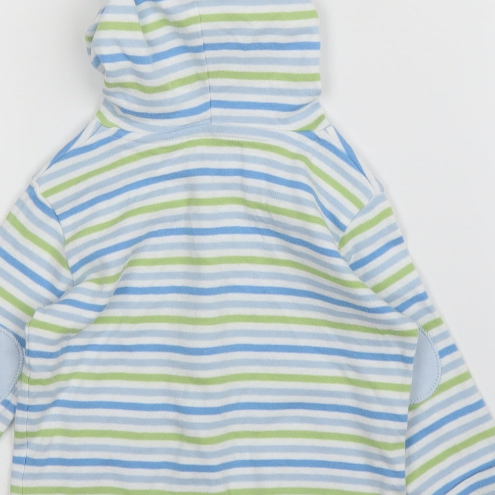 Pep&Co Baby Green Striped Cardigan Jumper Size 3-6 Months