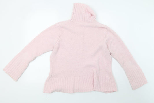 evie Womens Pink Knit Pullover Sweatshirt Size 16