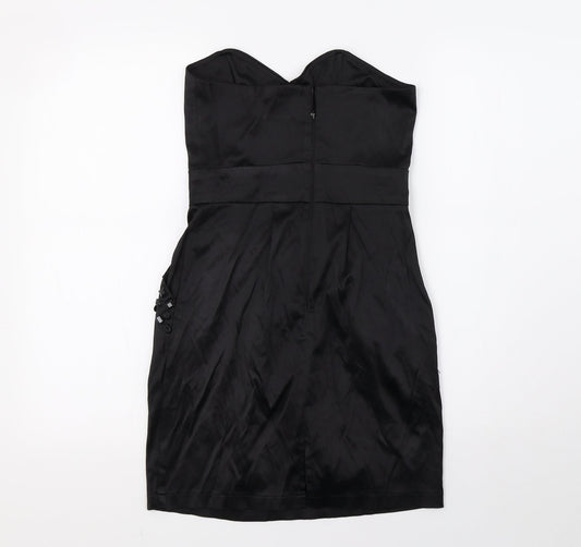 AX Paris Womens Black A-Line Size 8