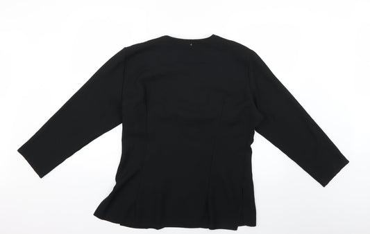 styles Womens Black Jacket Blazer Size 14