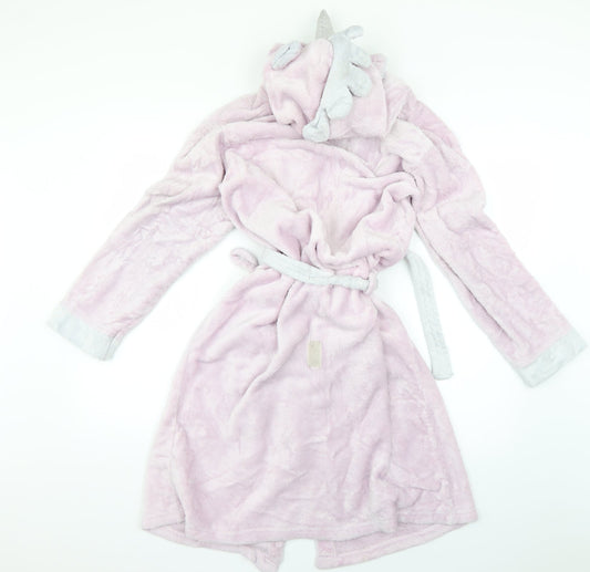 heidz Girls Purple Geometric Top Robe Size 13 Years