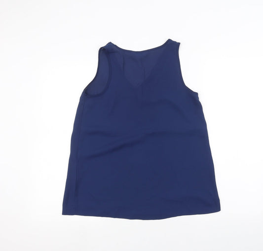 Dorothy Perkins Womens Blue Basic Blouse Size 8