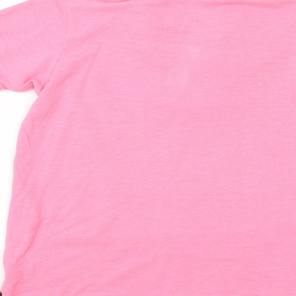 George Girls Pink Basic Polo Size 9-10 Years