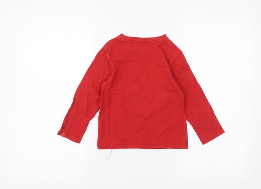 Gap Boys Red Basic T-Shirt Size 4 Years