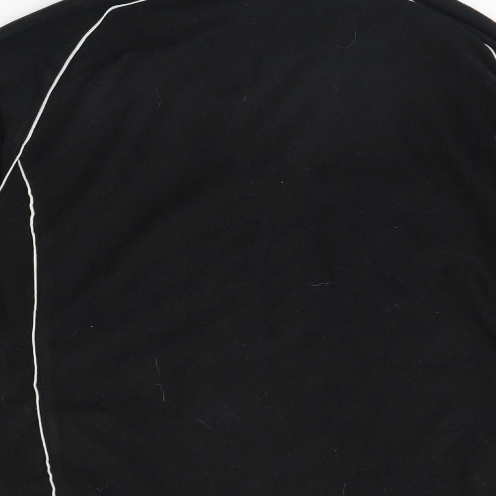Preworn Womens Black Fleece Henley Jumper Size 10