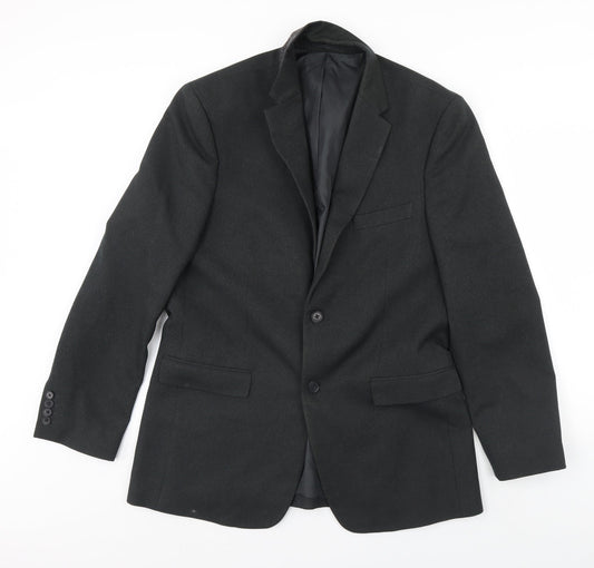 Greenwods Mens Grey Jacket Blazer Size 42 - Shoulder Pads