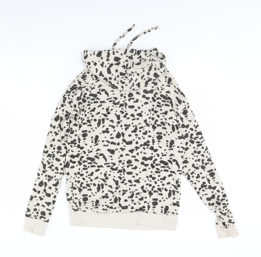 Dorothy Perkins Womens Brown Animal Print Pullover Hoodie Size 6