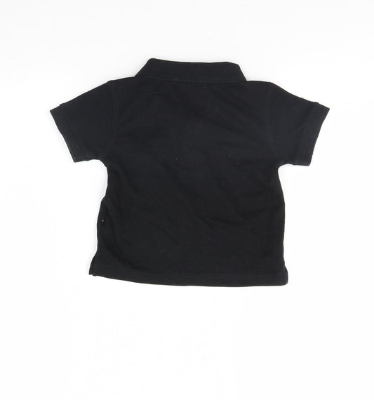 Reliant Attitude Boys Black Basic Polo Size XS