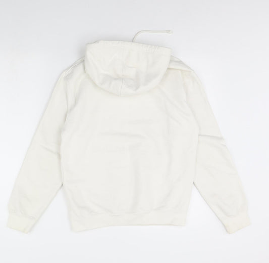 AWD Womens White Pullover Hoodie Size S