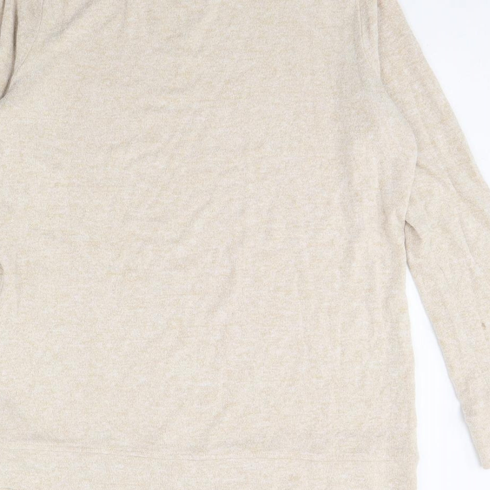 m&s Womens Beige Pullover Jumper Size 10
