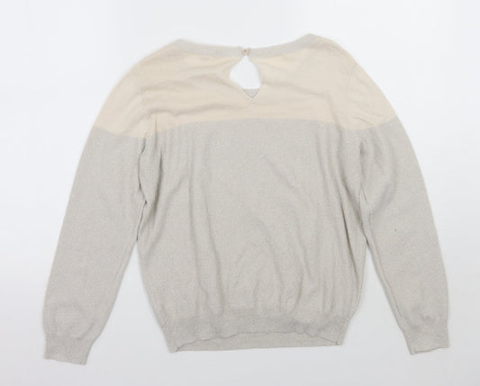 Anthology Womens Beige   Pullover Jumper Size 14