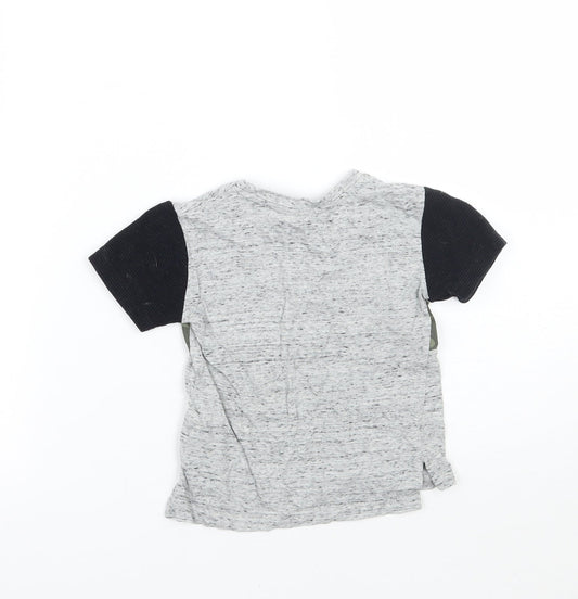 Primark Boys Grey Basic T-Shirt Size 12 Months
