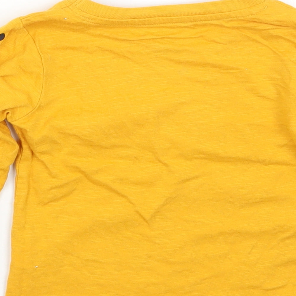 Primark Girls Yellow Basic T-Shirt Size 12 Months