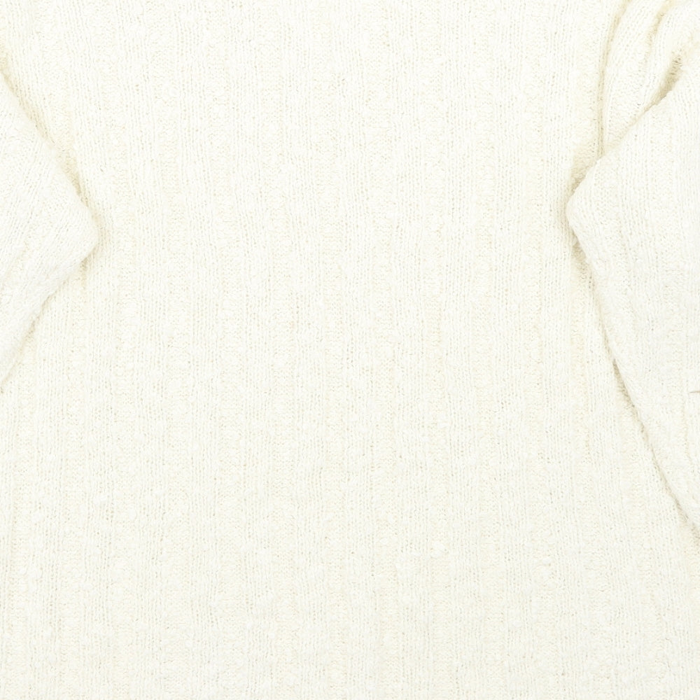 Debbie Morgan Womens Ivory Pullover Jumper Size M