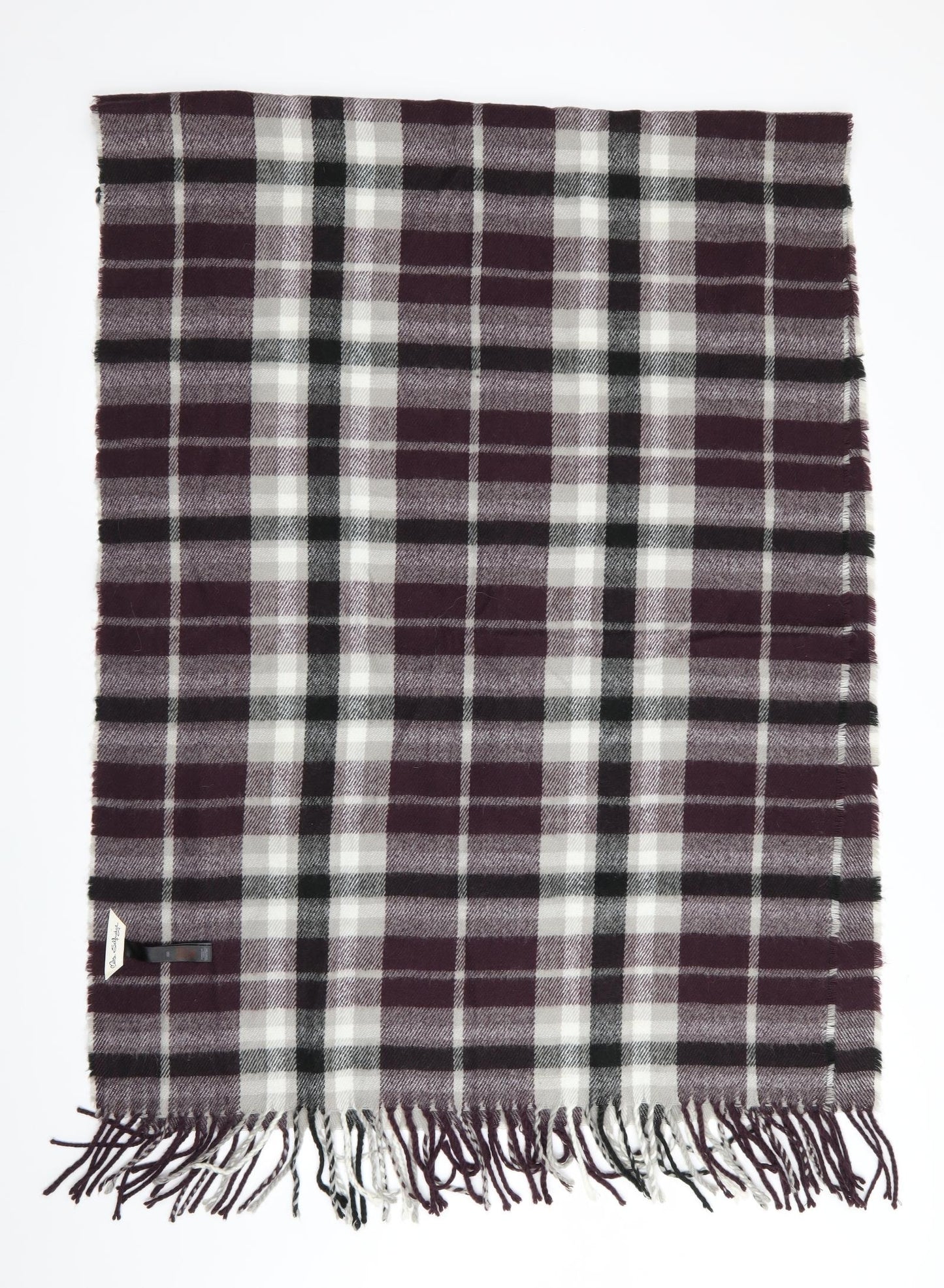 Miss Selfridge Womens Purple Check Shawl/Wrap