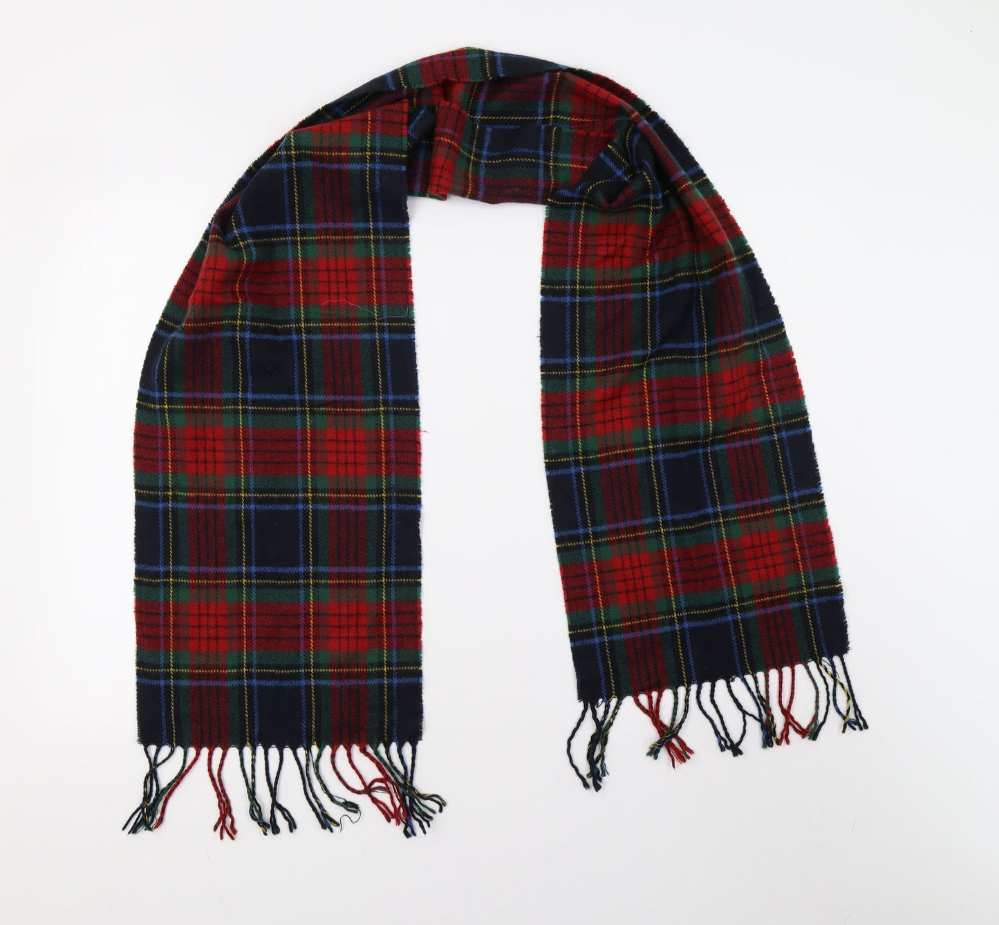 Preworn Womens Multicoloured Check Scarf