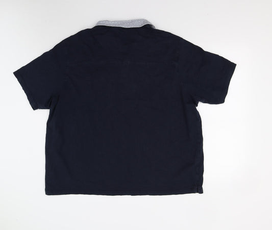 W&B Mens Blue Polo Size XL