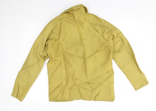 Lisa Womens Yellow Full Zip Sweatshirt Size M