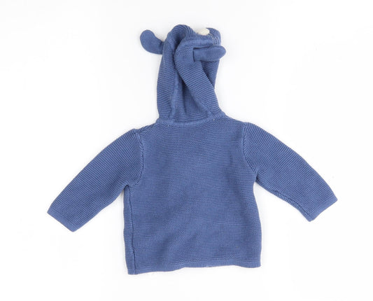 Mothercare Baby Blue Cardigan Jumper Size 0-3 Months