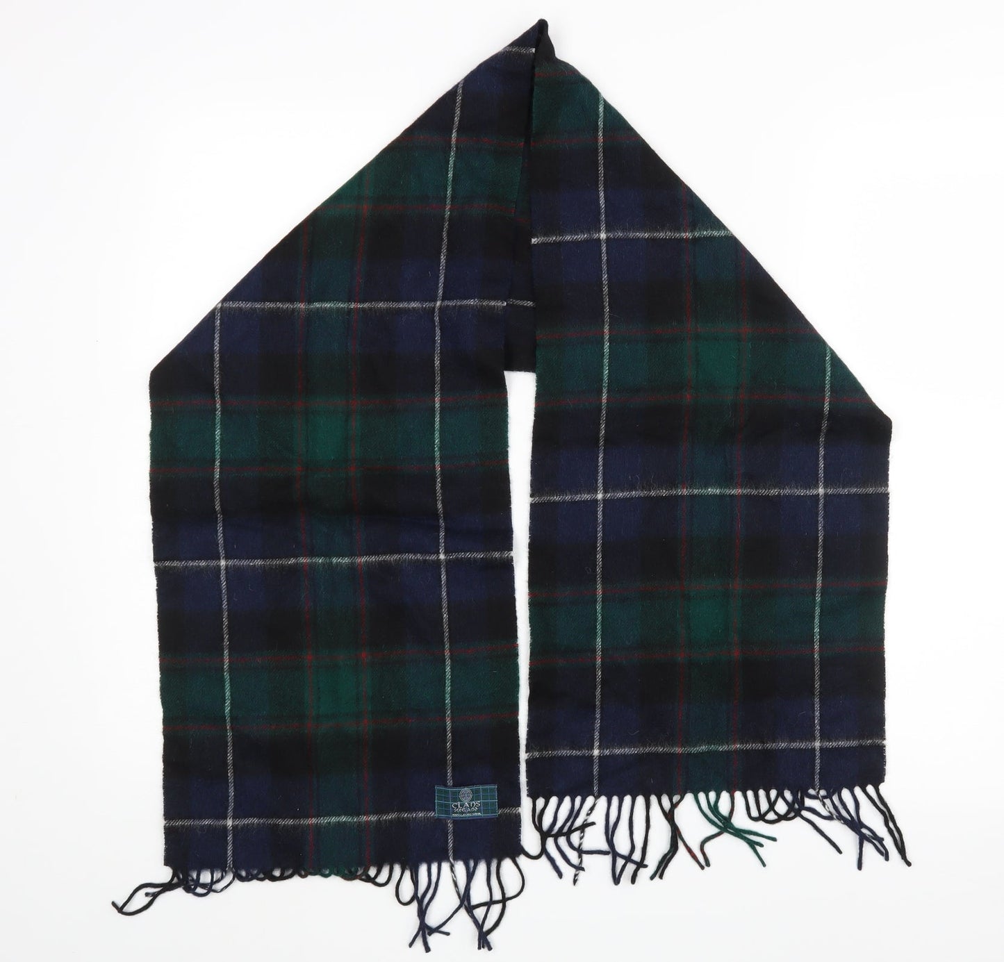 Clans scotland Womens Green Plaid Scarf