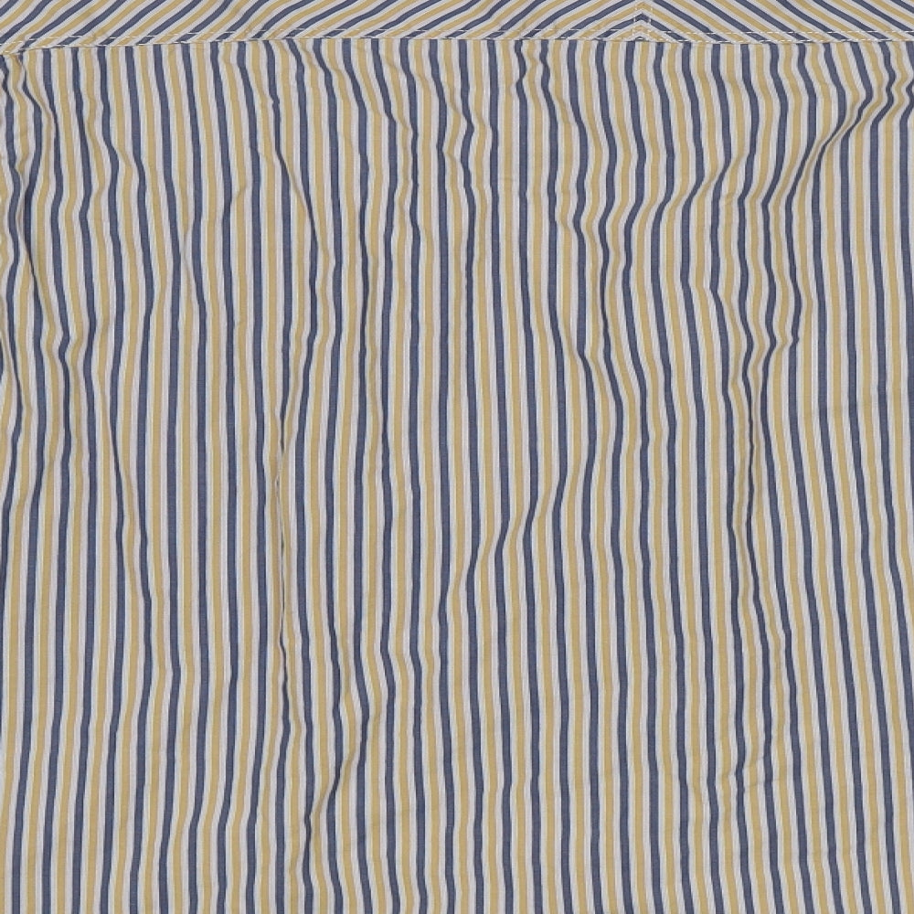 NEXT Mens Yellow Striped Button-Up Size XL