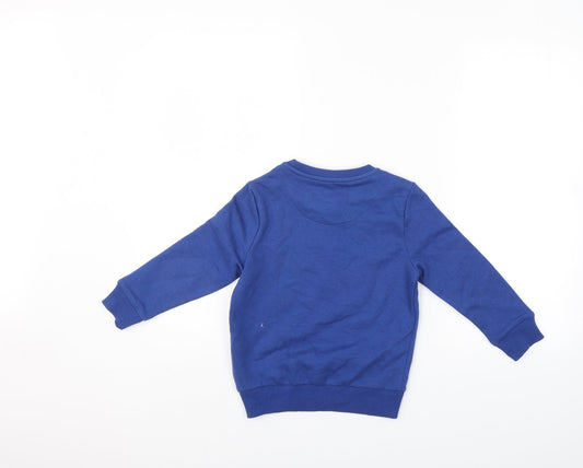 F&F Boys Blue Pullover Sweatshirt Size 5-6 Years
