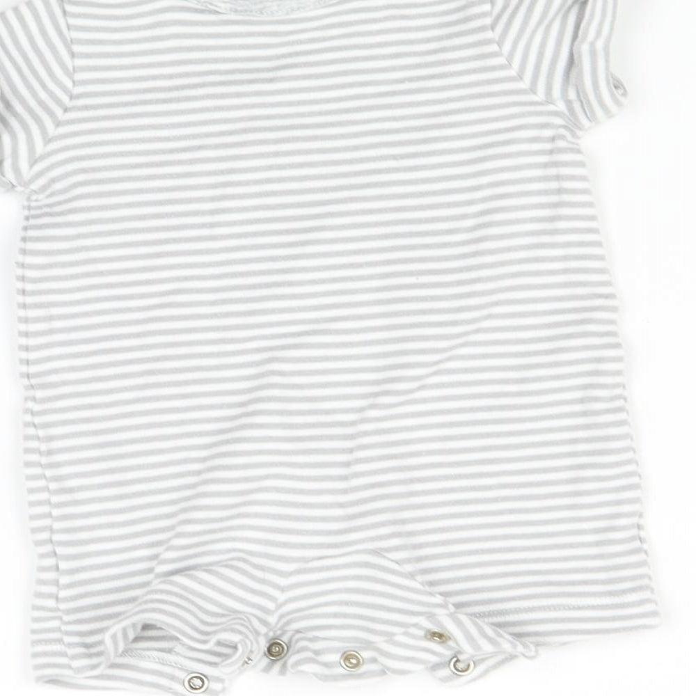 m Baby Grey Striped Romper One-Piece Size Newborn - Apple of daddys eye