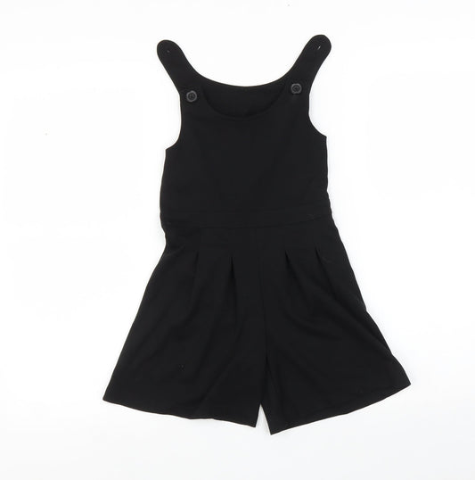 Pep&Co Girls Black Playsuit One-Piece Size 3-4 Years