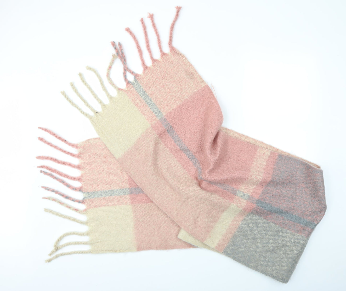 Preworn Womens Multicoloured Striped Knit Scarf