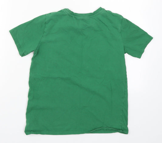 River Island Boys Green Basic T-Shirt Size 9-10 Years