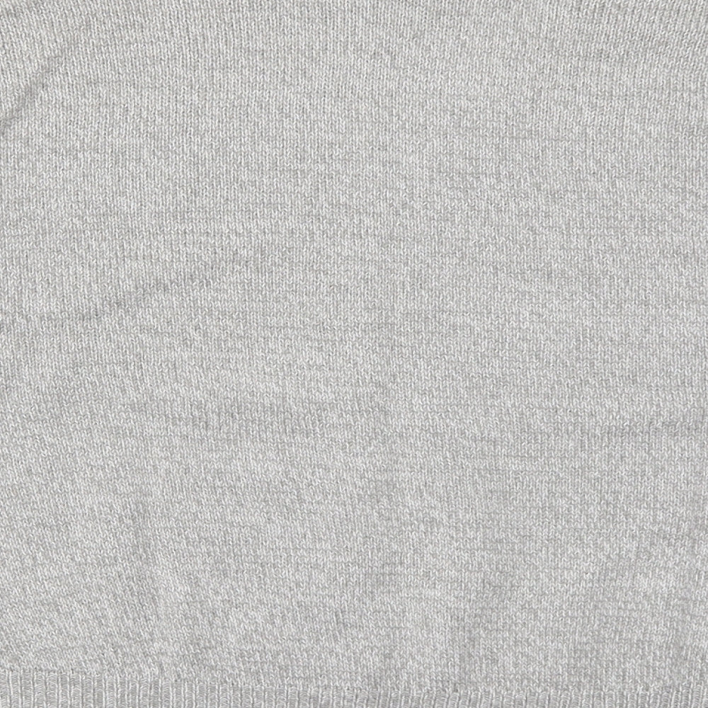 H&M Womens Grey Knit Pullover Jumper Size M