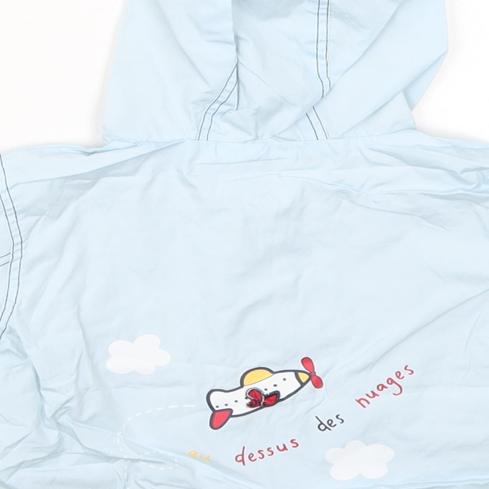 COCO Girls Blue Jacket Size 0-3 Months - Dessus Des Hugges Plane