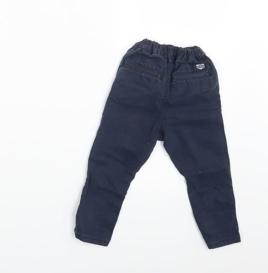 NEXT Boys Blue Denim Capri Trousers Size 9-12 Months - Waist 16in; Inside leg 11 in