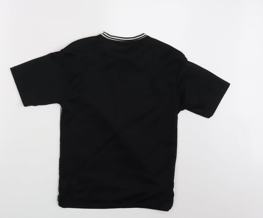F&F Boys Black Basic T-Shirt Size 7-8 Years
