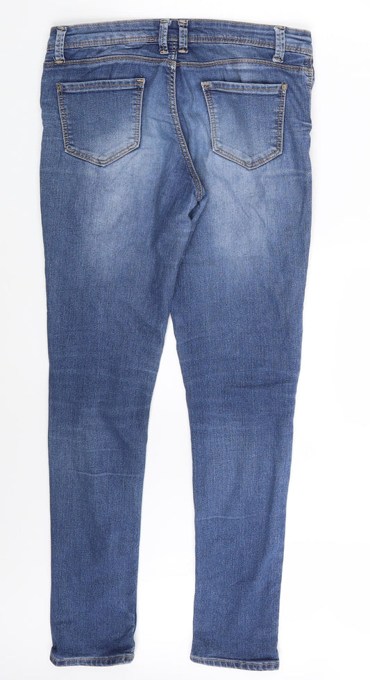 Denim Co. Womens Blue Denim Skinny Jeans Size 8 L30 in