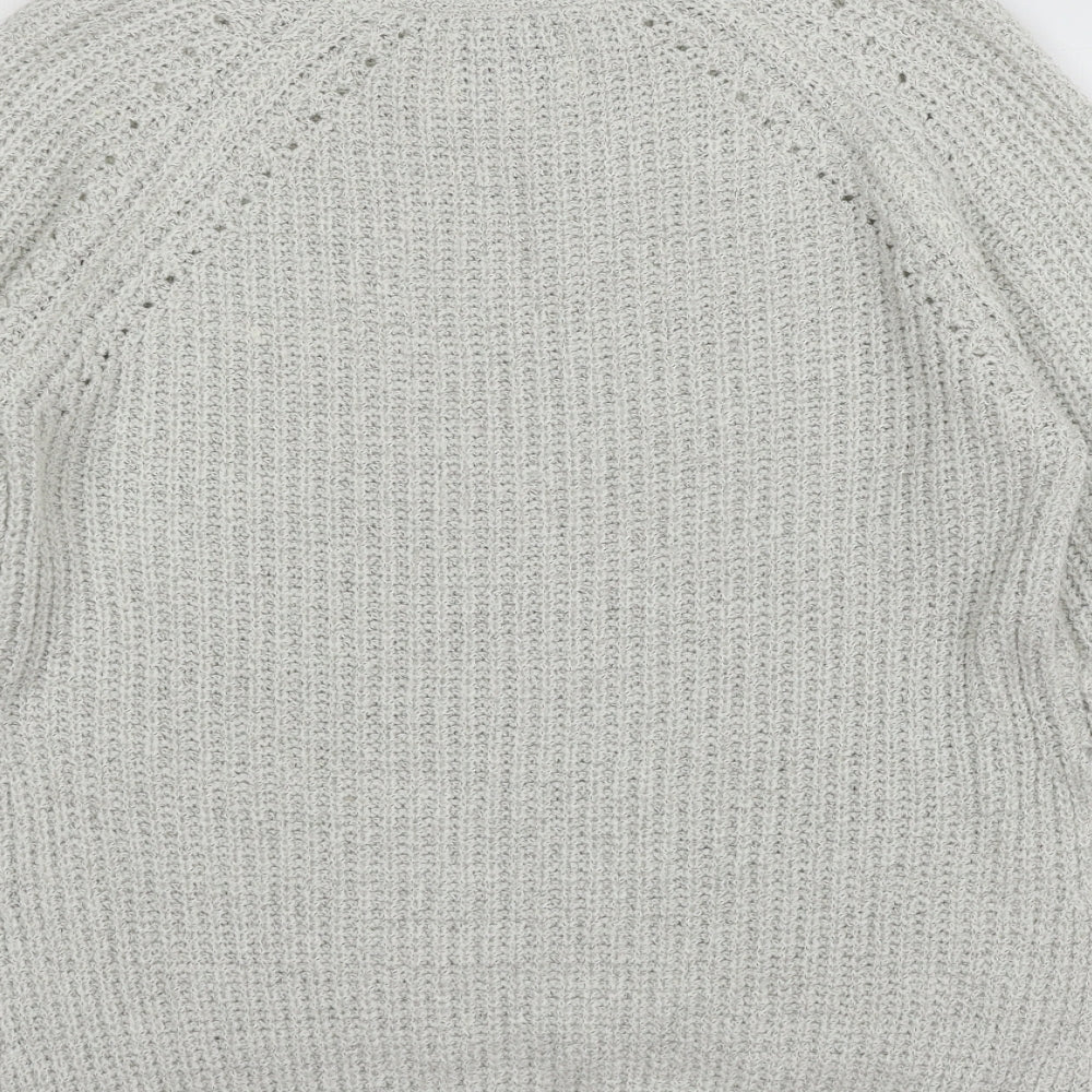 Papaya Womens Grey Knit Pullover Jumper Size S