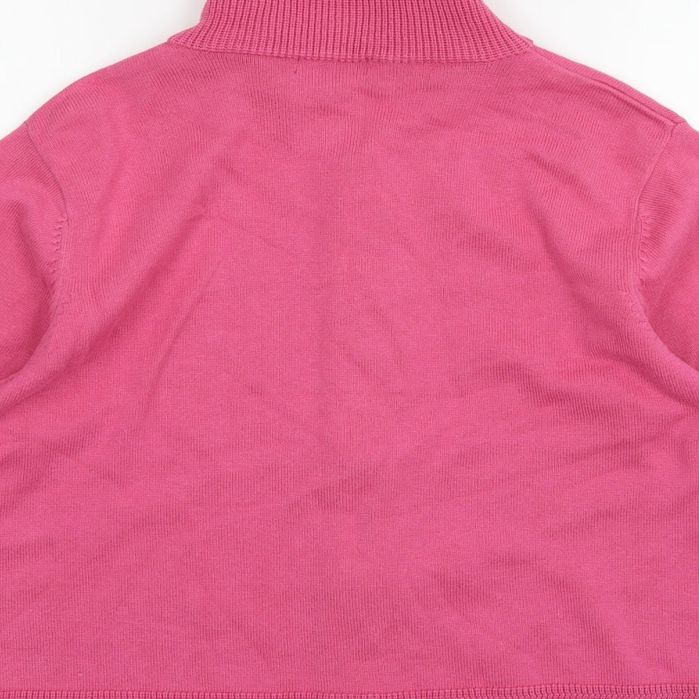 Collection Womens Pink Knit Cardigan Jumper Size L