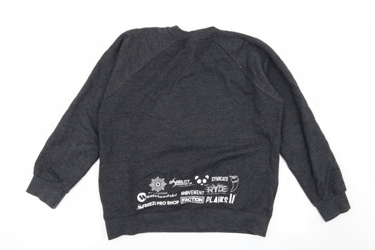 Syndicate Mens Grey Pullover Jumper Size M